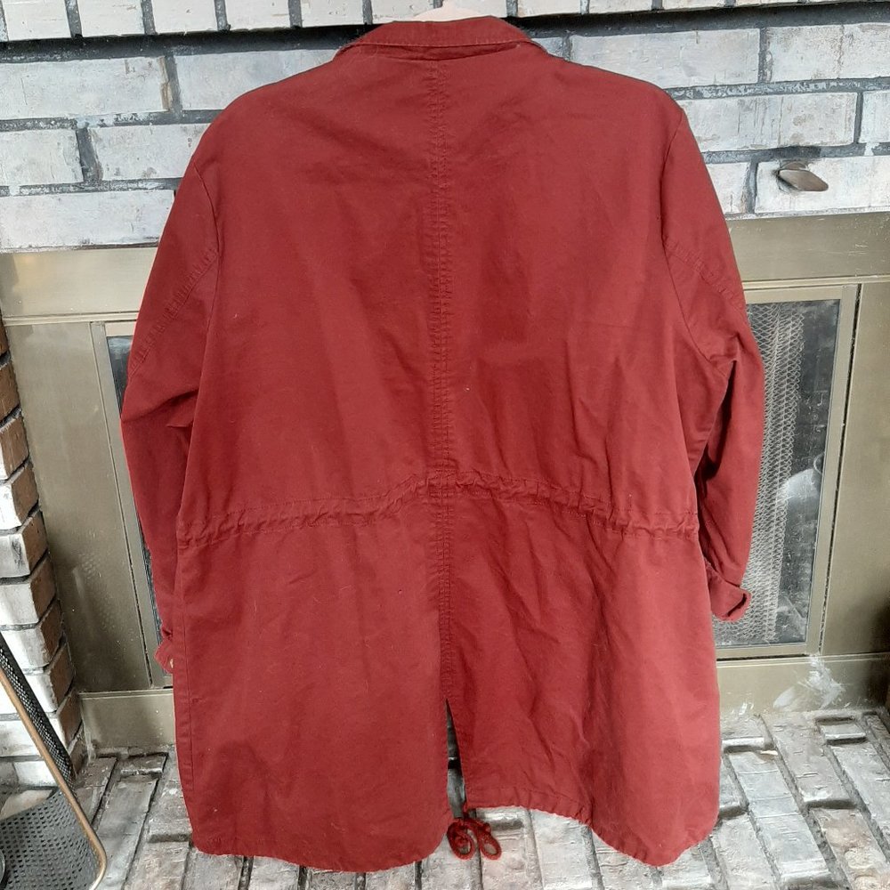 Plus Size Dark Red Adirondack Jacket